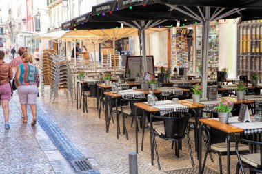 Lisbon, Portekiz - 10 Eylül. 2017. Tipik geleneksel por