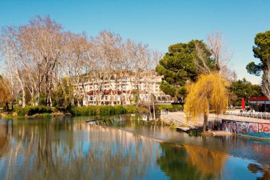 Tomar, Portugal 18-02-2018: Tomar city center, Santarem District