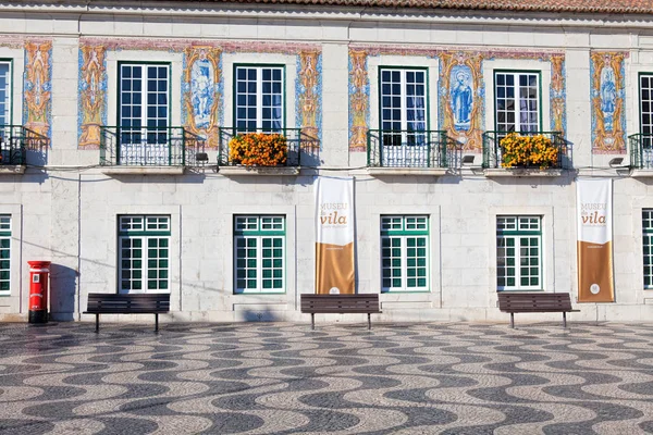 CASCAIS, PORTUGAL 24 DE SEPTIEMBRE. 2017. Ayuntamiento decorado wi — Foto de Stock