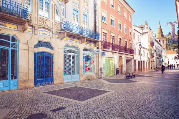 Tomar, Portugal 18-02-2018: Centro de Tomar, Distrito de Santarem — Foto de Stock