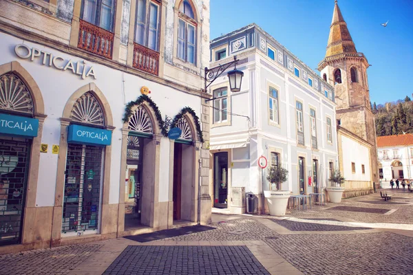 Tomar, Portugal 18-02-2018: Tomar city center, Santarem District — Stockfoto