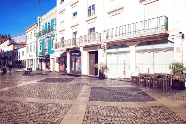 Tomar, Portugal 18-02-2018: Tomar city center, Santarem District — Stok fotoğraf