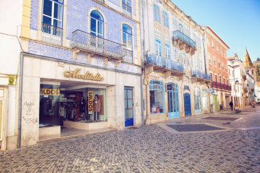 Tomar, Portugal 18-02-2018: Tomar city center, Santarem District