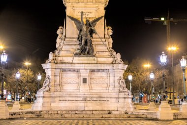 Lizbon - 01 Nisan 2018: Restaur, restoratör anıt