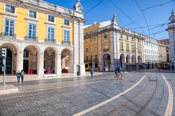 Lissabon, Portugal - 10 September. 2017. Praca do Comercio o — Stockfoto