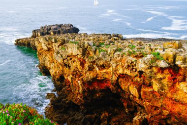 The Boca do Inferno: cliff formation close to Cascais in Portuga clipart