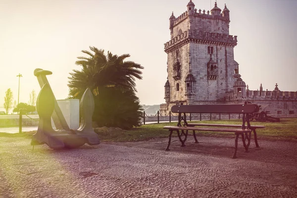 Belem Tower is a fortified tower located in  Santa Maria de Bele — Stock Photo, Image