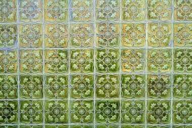 Vintage seramik duvar dekorasyonu. Seramik arka plan