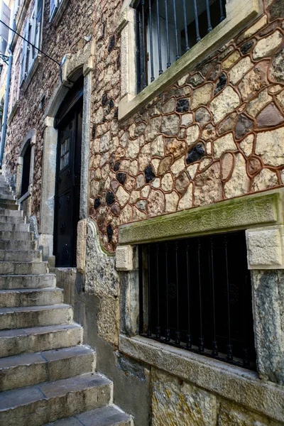 Фасад Старинного Здания Европейском Городе — стоковое фото