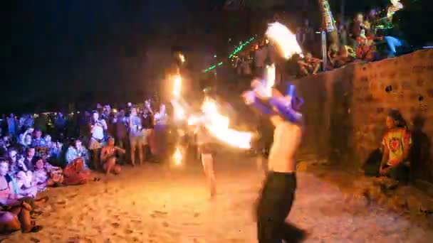 Goa India September 12 2013 Fire Show Festival In Andjuna Beach