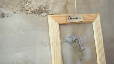 limon resim çerçevesi duvara bırakır.