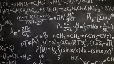 Kimya ve Matematiksel denklemler Oda arka plan duvar