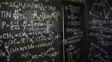 Kimya ve Matematiksel denklemler Oda arka plan paning duvar
