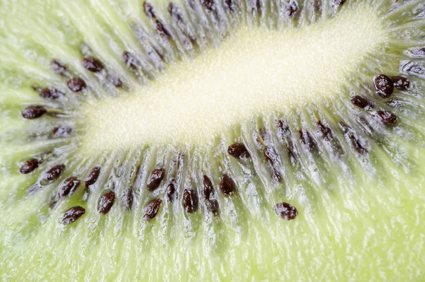 Świeżym kiwi makro — Zdjęcie stockowe