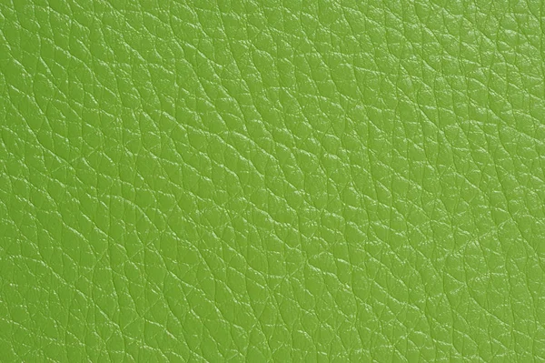 Textura de fundo de couro artificial verde Close-Up — Fotografia de Stock