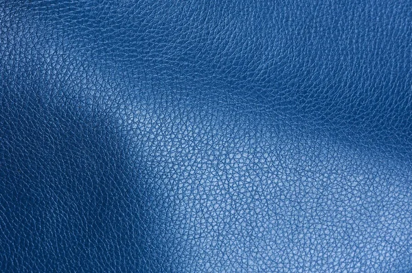 Dark Blue Artificial Leather Texture with Shadows — Stock Photo, Image