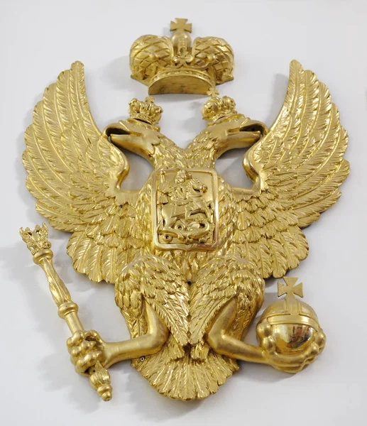 Águia de duas cabeças imperial russa — Fotografia de Stock
