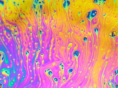 beautiful psychedelic abstraction - interference in soap films clipart