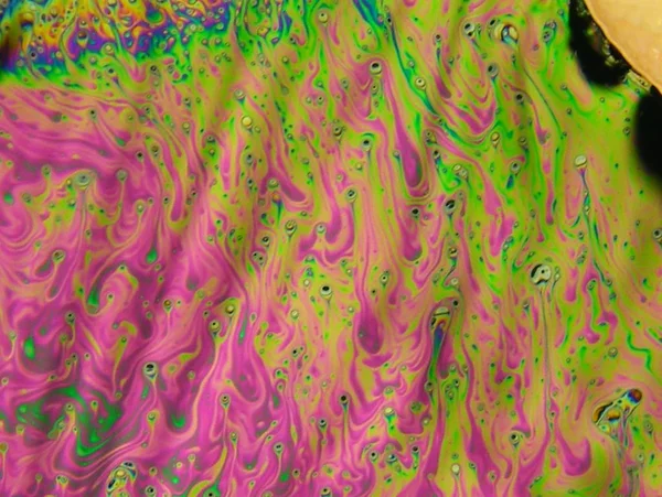 beautiful psychedelic abstraction - interference in soap films