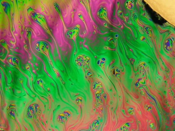 beautiful psychedelic abstraction - interference in soap films