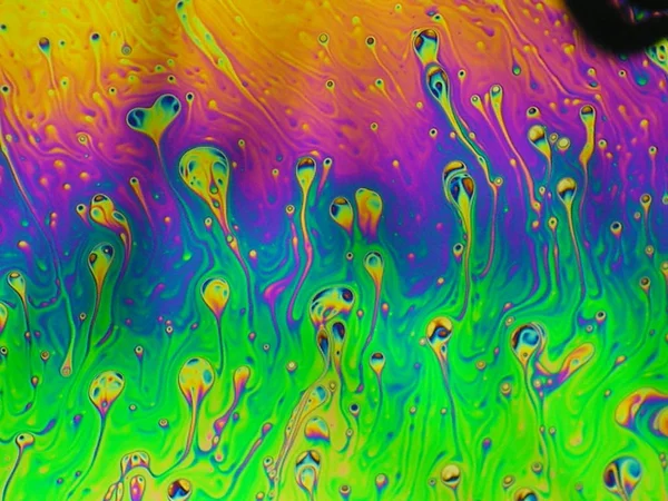 beautiful psychedelic abstraction - interference in soap films