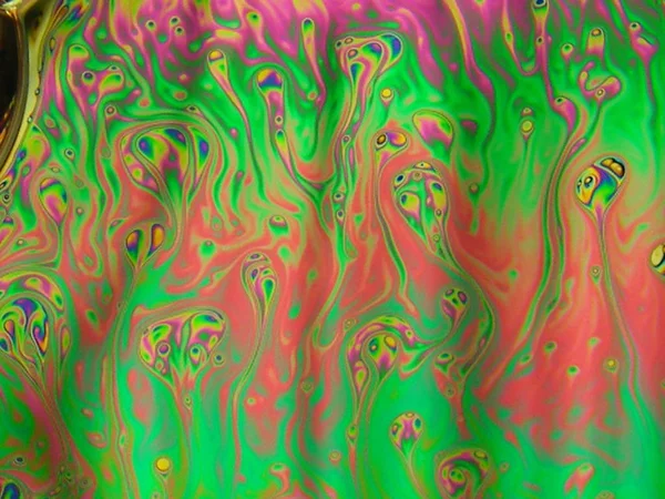 beautiful psychedelic abstraction - interference in soap films