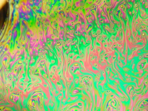 beautiful psychedelic abstraction - interference in soap films