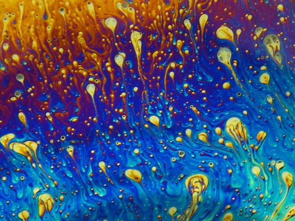 beautiful psychedelic abstraction - interference in soap films