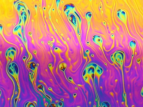 beautiful psychedelic abstraction - interference in soap films