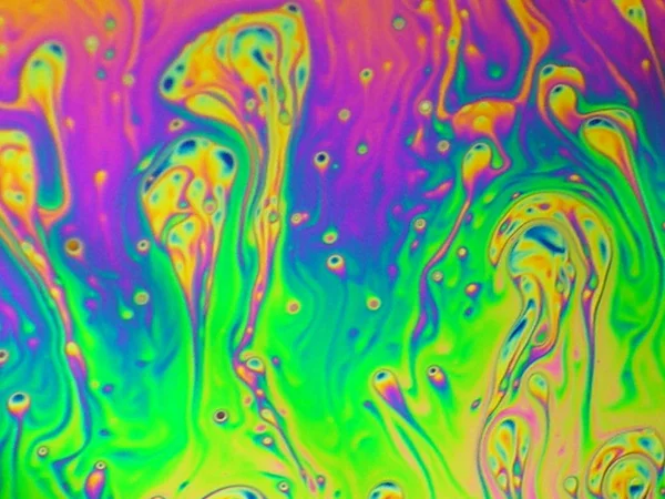 beautiful psychedelic abstraction - interference in soap films