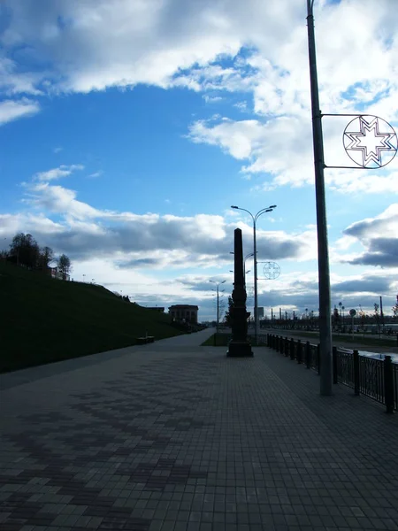 Θέα από το ανάχωμα του Izhevsk — Φωτογραφία Αρχείου