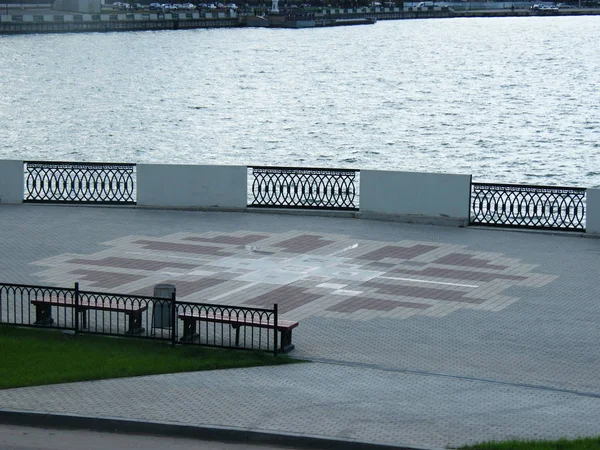 Vista dell'argine Izhevsk — Foto Stock