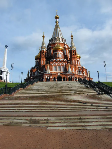 Православна Церква в центрі Іжевськ — стокове фото