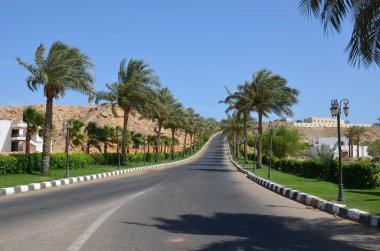 Bir büyük turistik Merkezi, Sharm El Sheikh sokaklarında manzara