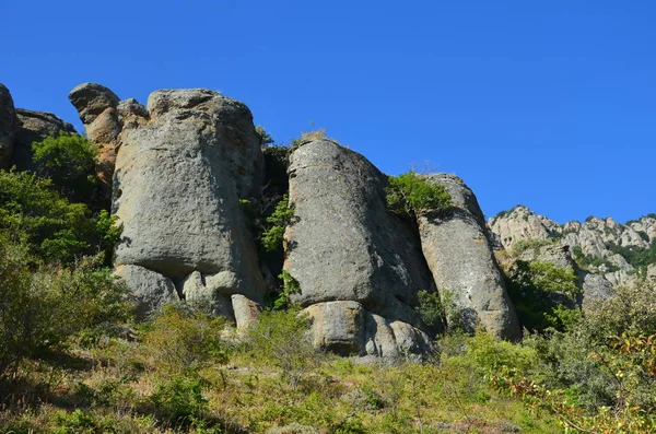 Долина Каменных Призраков Крымском Полуострове — стоковое фото