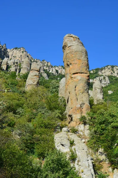 Долина Каменных Призраков Крымском Полуострове — стоковое фото