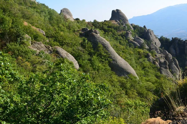 Долина Каменных Призраков Крымском Полуострове — стоковое фото