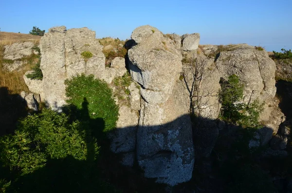 Údolí Kamenných Duchů Krymském Poloostrově — Stock fotografie