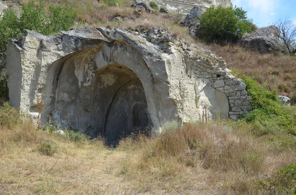 Grottes Calcaires Sur Péninsule Crimée — Photo