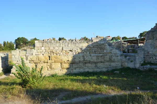 Ruines Chersonesus Parc Archéologique Sébastopol Crimée — Photo