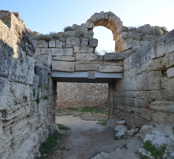 Chersonesus Ruiner Arkæologisk Park Sevastopol Krim - Stock-foto