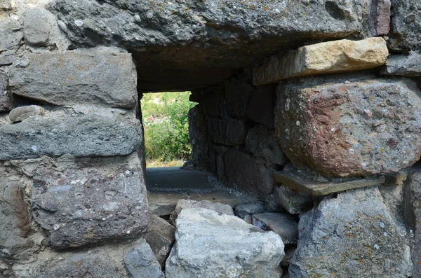 Ruínas da antiga fortaleza funa do século VI — Fotografia de Stock