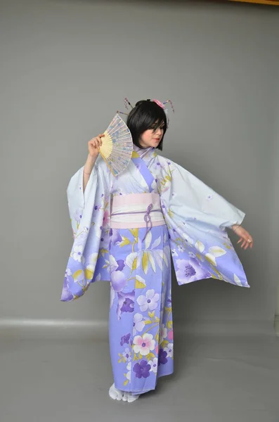 Chica en Yukata — Foto de Stock