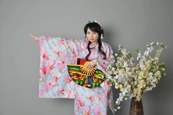 Girl in Yukata — Stock Photo, Image