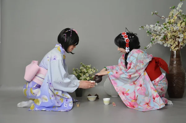 Чайная церемония в Японии — стоковое фото