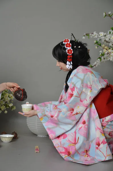 Japán teaszertartás — Stock Fotó