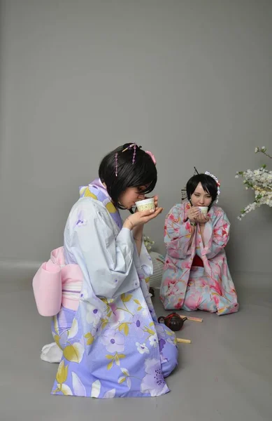 Upacara minum teh di Jepang. — Stok Foto