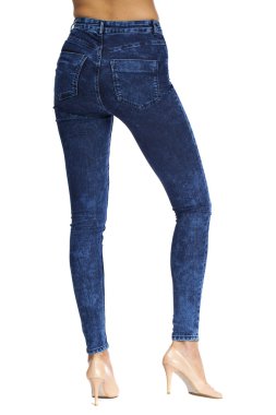 Kadın vücut parçası denim jeans, arkadan görünüm