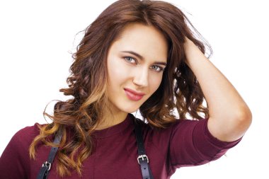 kadın saç güzellik portresi