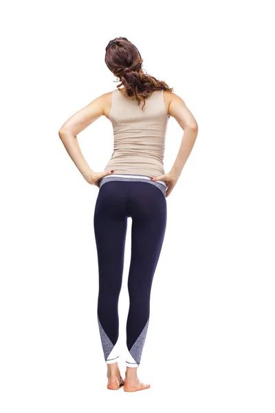 Vista posteriore di una donna sportiva — Foto Stock